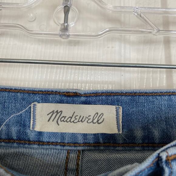 MADEWELL The High-Rise Slim Boyjean in Raebrook Wash Two Tone Stretch Size 25 - Picture 5 of 11